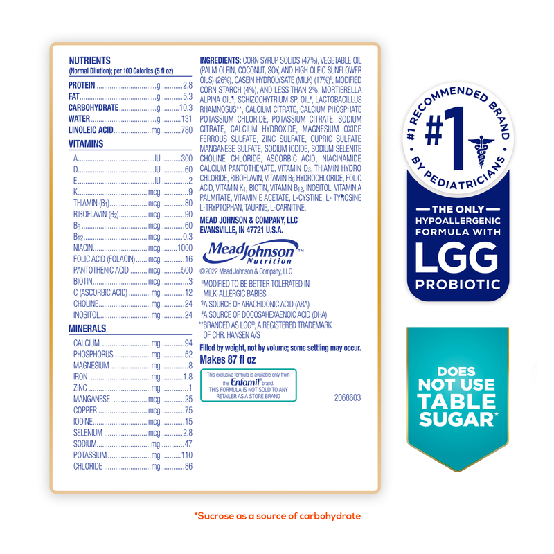 Enfamil Nutramigen with Enflora LGG Formula Powder 12.6oz