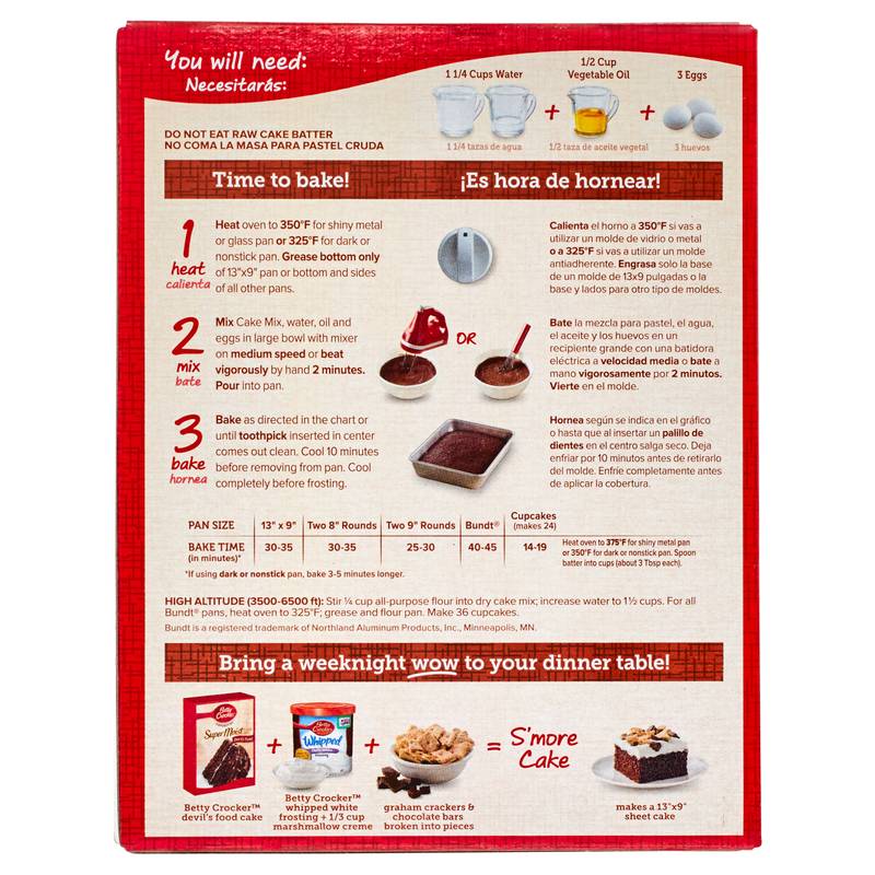 Betty Crocker Super Moist Devil's Food Cake Mix 15.25oz