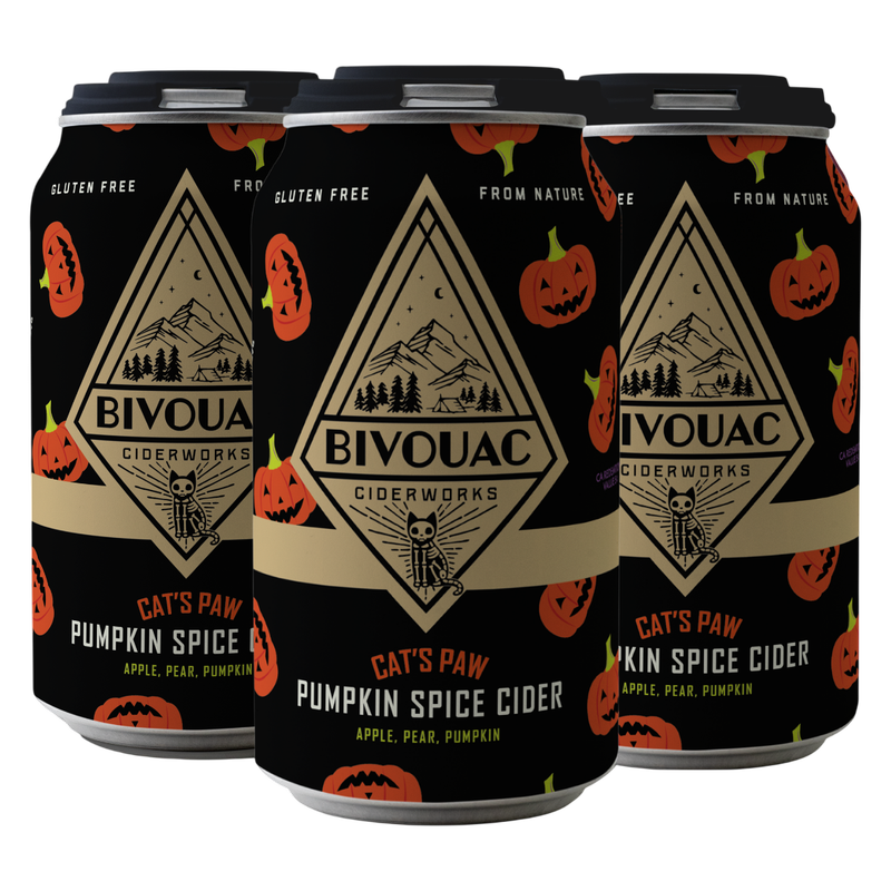 Bivouac Cat's Paw Pumpkin Spice Cider 4pk 12oz Can
