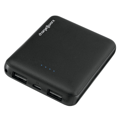 Chargeworx Dual USB Power Bank 5000mAh Black