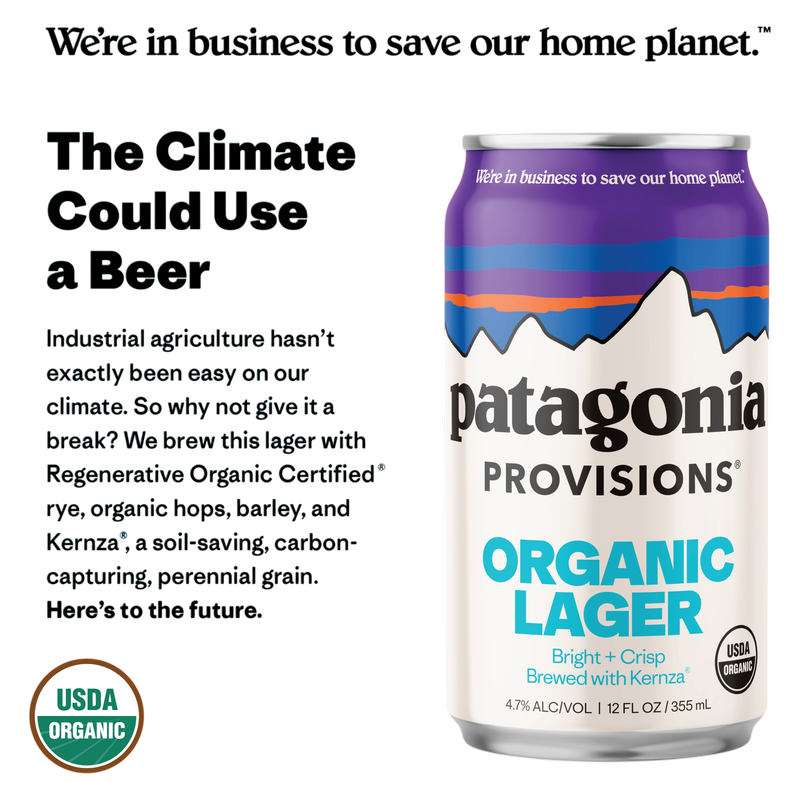 Patagonia Kernza Organic Lager (6PKC 12OZ)