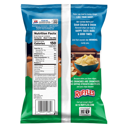 Ruffles Sour Cream & Onion Potato Chips 8oz