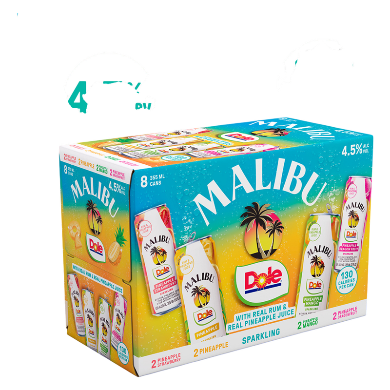 Malibu Dole Variety Pack 8pk 12oz Can