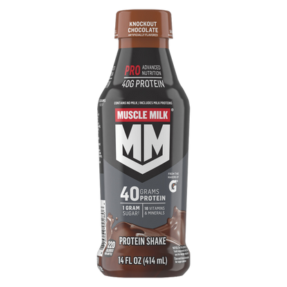 Muscle Milk Chocolate Pro Advanced Nutrition Protein Shake 14oz Btl