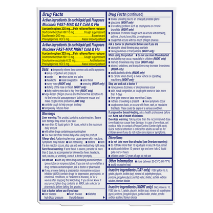 Mucinex Sinus-Max Liquid Gels - Day & Night 24 ct