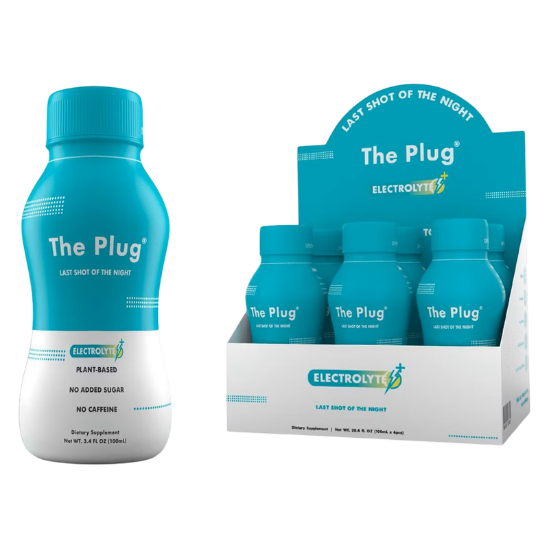 The Plug Hangover Hydration Electrolyte Drink 6pk 3.4oz Btl