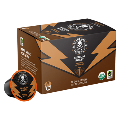 Death Wish Coffee Organic Medium Roast K-Cups 10ct Box