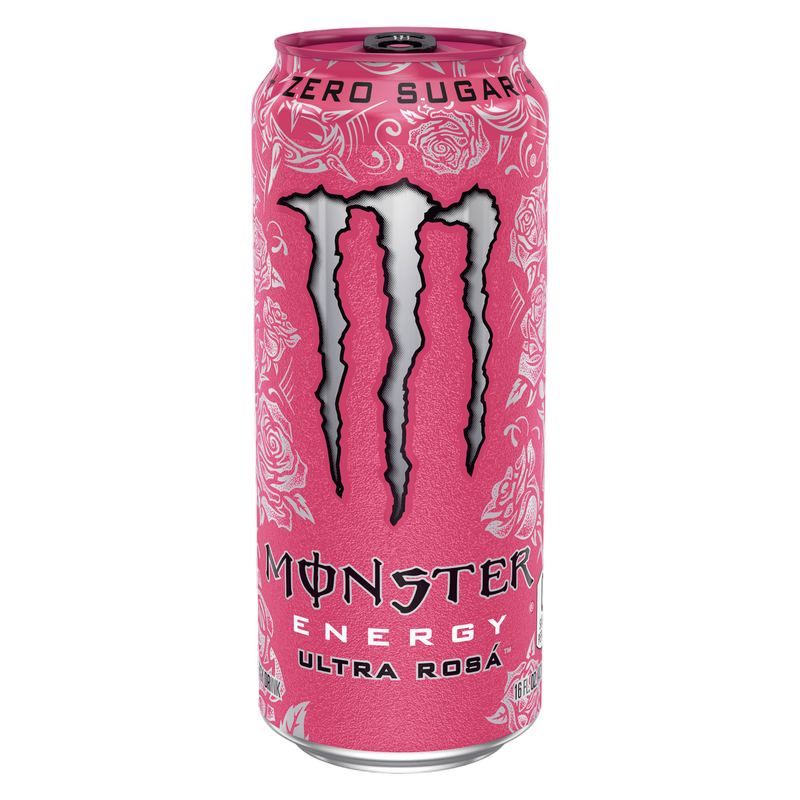 Monster Zero Ultra Rosa Energy 16oz Can