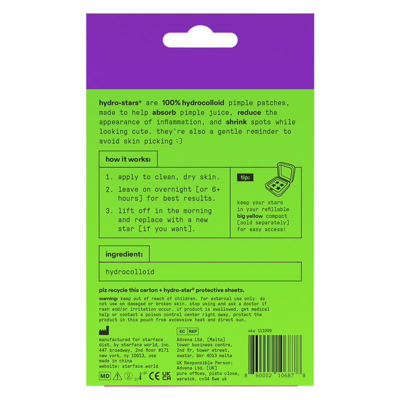 Starface Hydro-star, Party Pack, 32 CT
