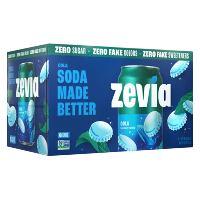 Zevia Cola 6pk 12oz Can