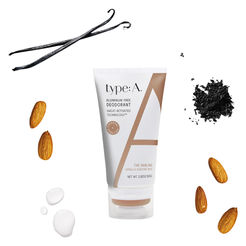 type:A The Darling Vanilla Almond Milk Aluminum Free Deodorant 2.8oz