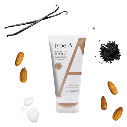 type:A The Darling Vanilla Almond Milk Aluminum Free Deodorant 2.8oz