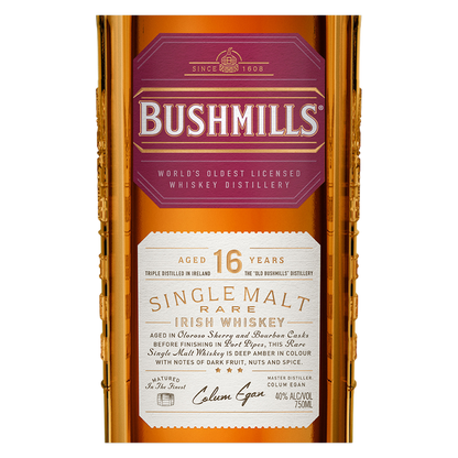 Bushmills 16 Year Whiskey 750ml (80 Proof)