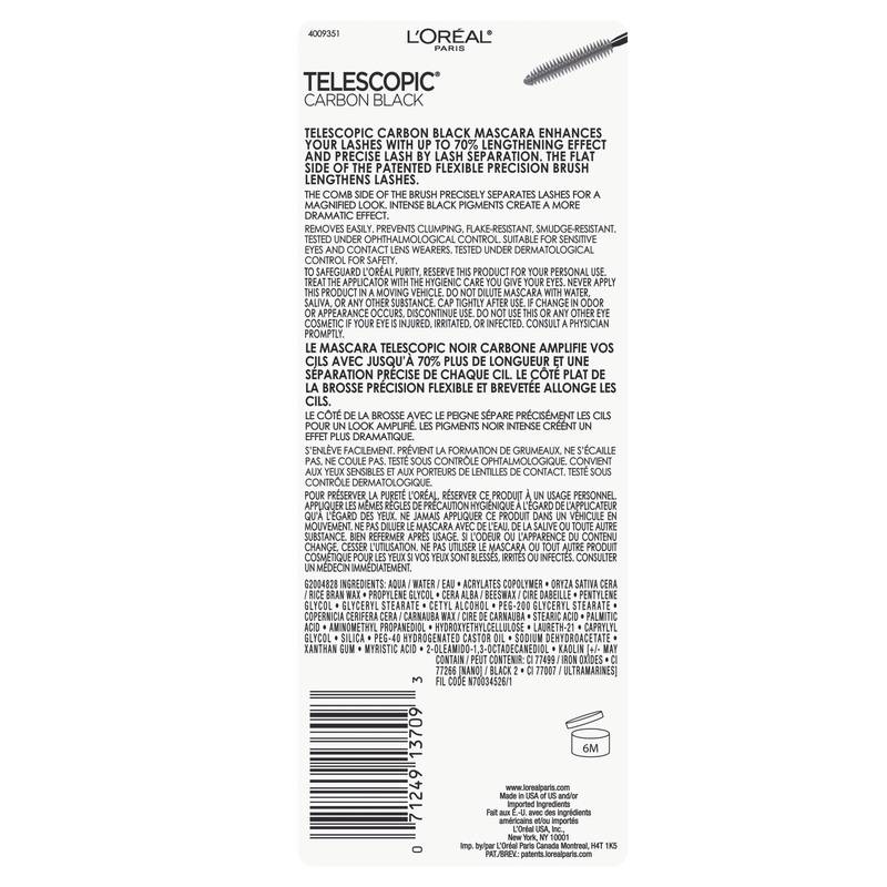 L'Oreal Paris Telescopic Original Mascara, Carbon Black
