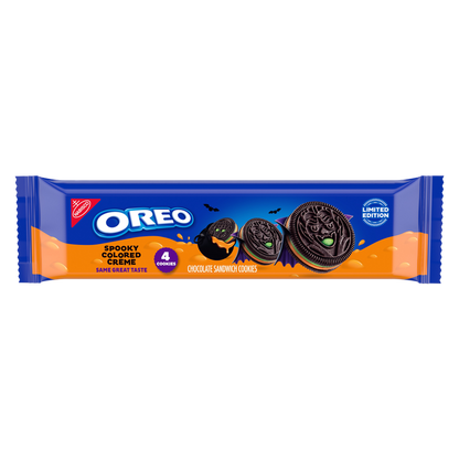 Oreo Trick or Treat Sandwich Cookies, King Size, 2.04oz