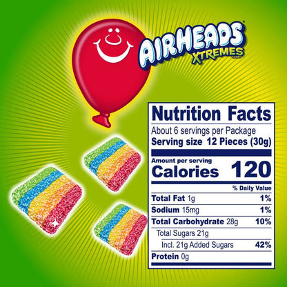 Airheads Xtremes Rainbow Berry Bites 6oz