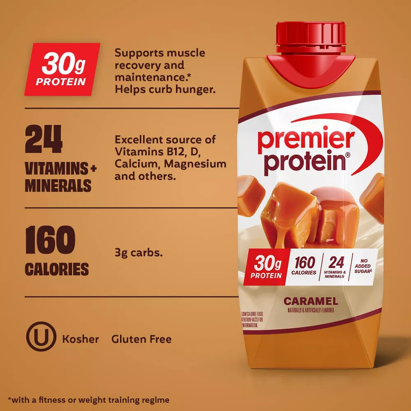 Premier Protein 30g Caramel High Protein Shake 11oz Ctn