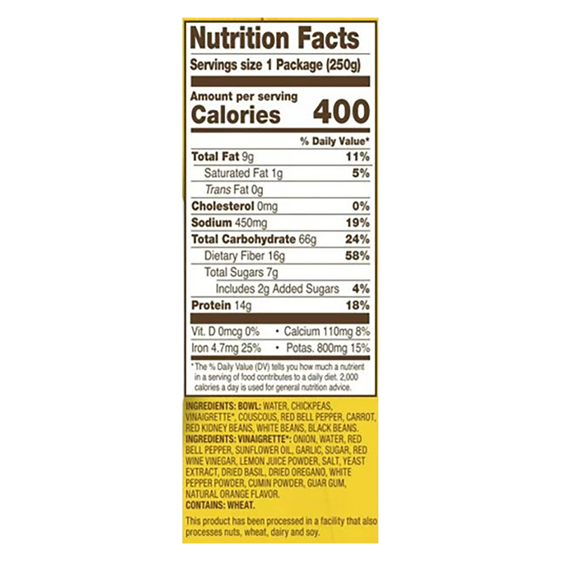 Tasty Bite Mediterranean Protein Bowl 8.8oz