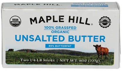 Maple Hill Creamery Oragnic Unsalted Butter - 8oz