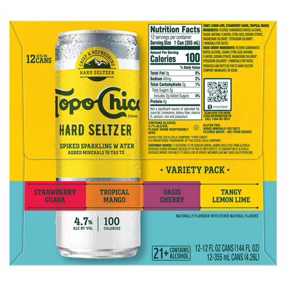 Topo Chico Hard Seltzer Variety Pack 12pk 12oz Can 4.7% ABV