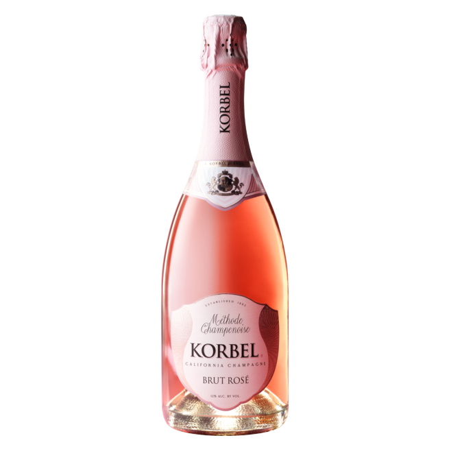 Korbel Brut Rose California Champagne 750ml - Korbel – BevMo!