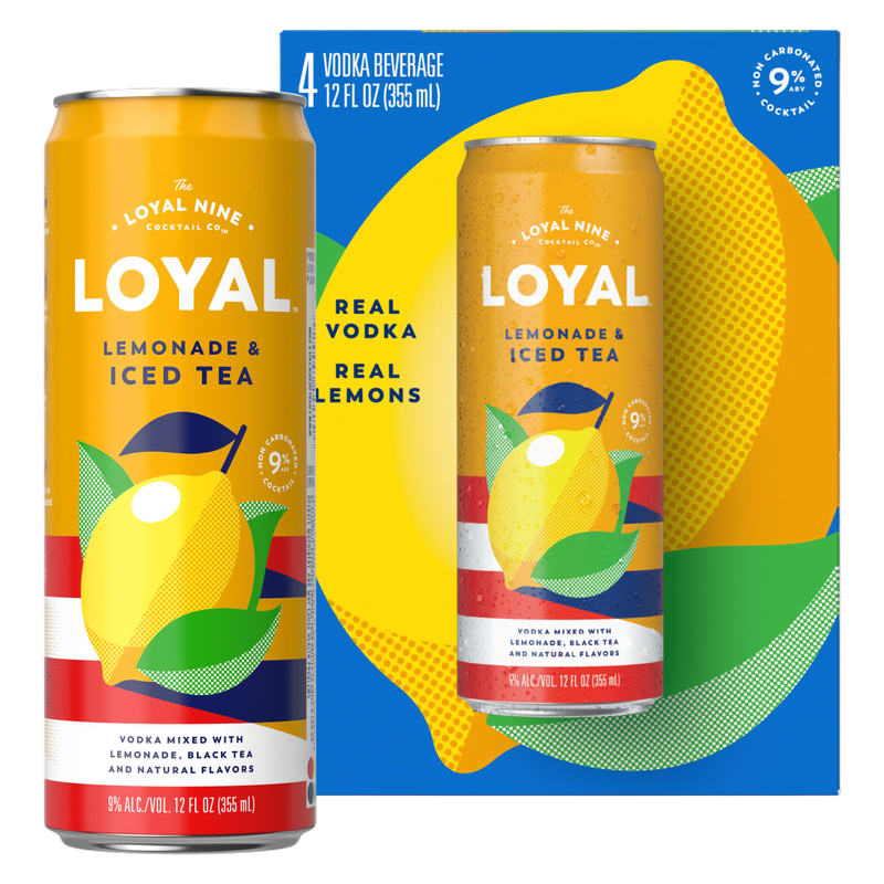 Loyal 9 Lemonade & Iced Tea 4pk 12oz 9% ABV