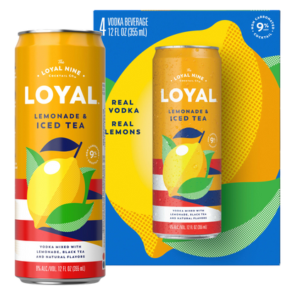 Loyal 9 Lemonade & Iced Tea 4pk 12oz 9% ABV