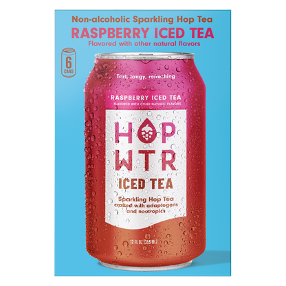 HOPWTR Raspberry Iced Tea 6pk 12oz Can