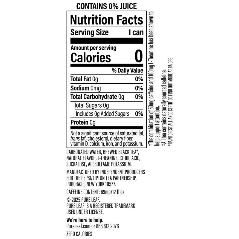 Pure Leaf Mental Focus Brewed Tea Raspberry 12oz Btl