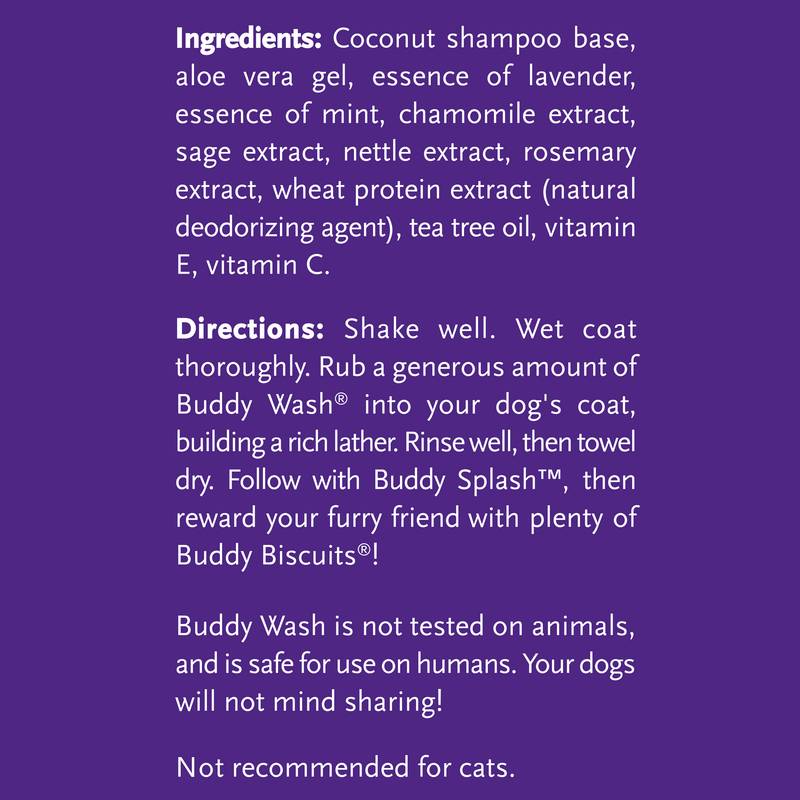 Buddy Wash Lavender & Mint 2 in 1 Dog Shampoo Plus Conditioner, 16oz.