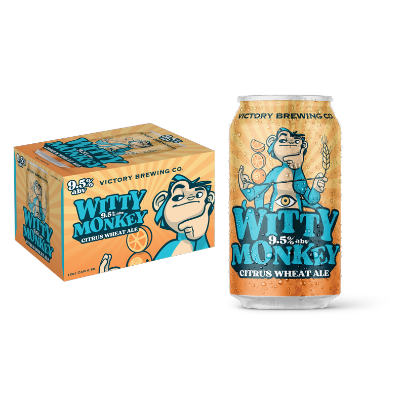 Victory Witty Monkey 6pk 12oz Cans 9.5% ABV - Victory Brewing – BevMo!