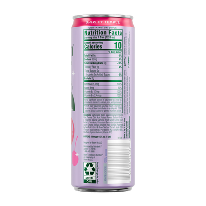 Bloom Energy Shirley Temple 12oz Can