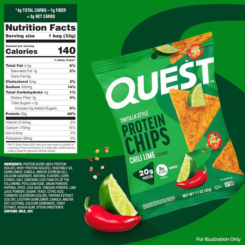 Quest Chili Lime Tortilla, 1.10 oz