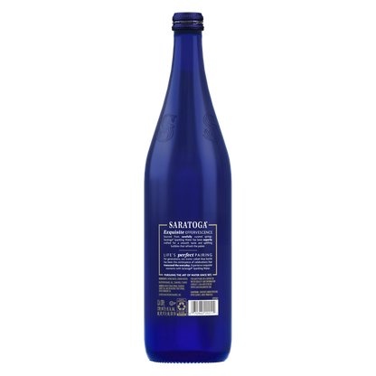 Saratoga Sparkling Spring Water 28oz Glass Bottle