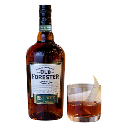 Old Forester Kentucky Straight Rye Whisky, 750 mL Bottle, 100 Proof