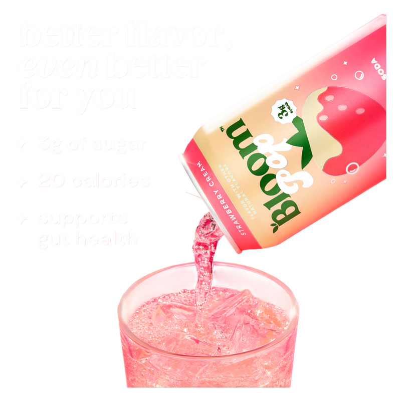 Bloom Pop Strawberry Cream 12oz Can