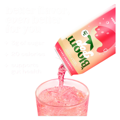 Bloom Pop Strawberry Cream 12oz Can