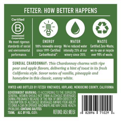 Fetzer Chardonnay 750 ml