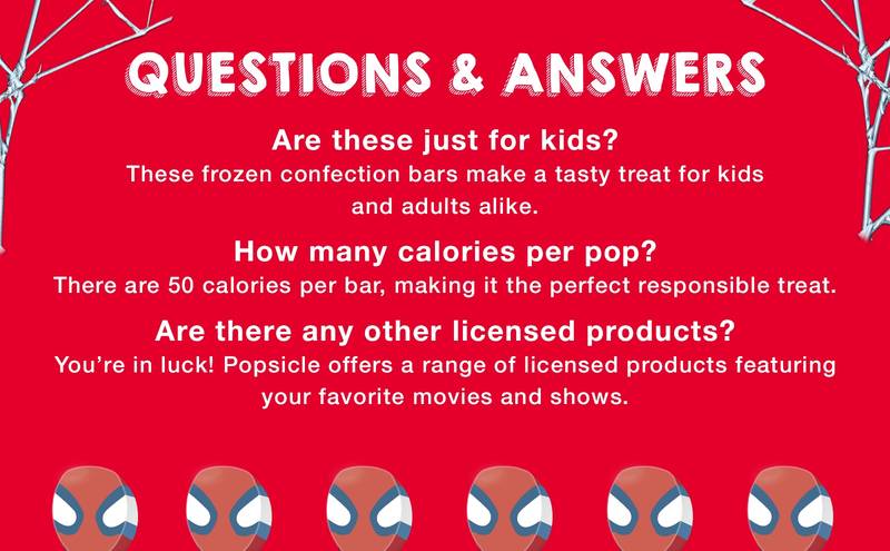 Popsicle Spider-Man Pops 6ct