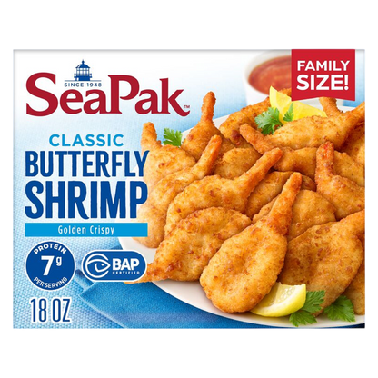 Seapak Butterfly Shrimp Family Size, 18oz