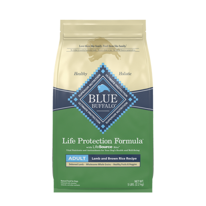 Blue Buffalo Adult Lamb and Brown Rice Dry Dog Food 5lb