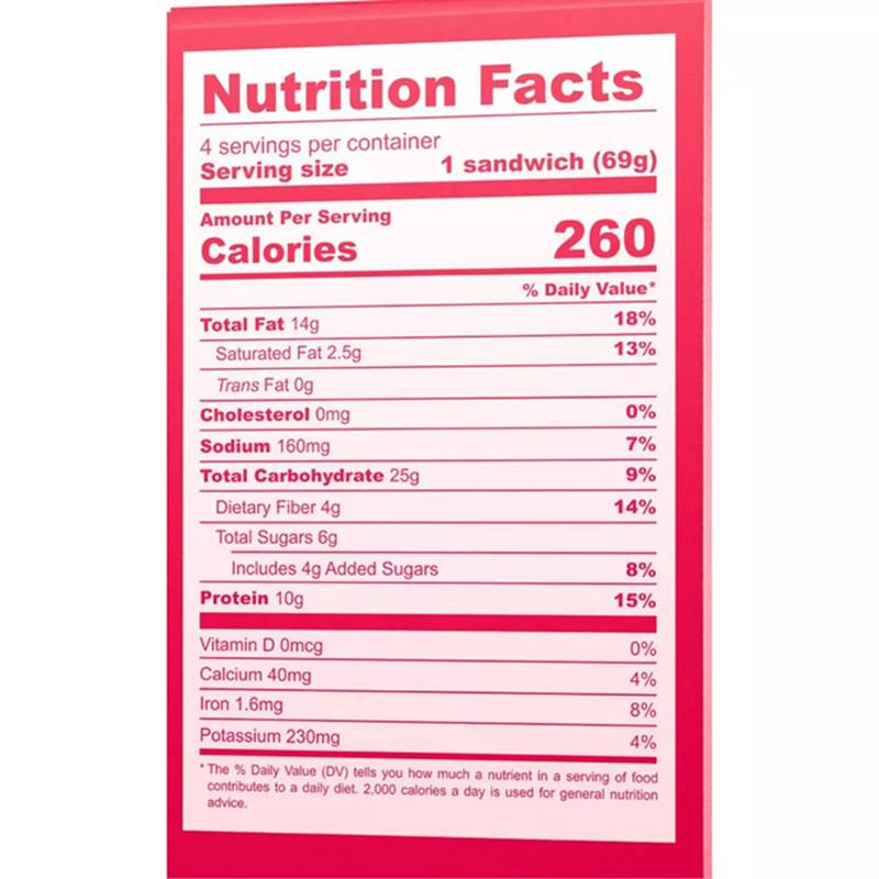 Jams Strawberry Protein PB&J Sandwich 4ct