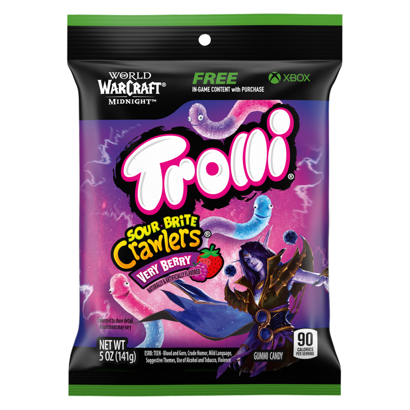 Trolli Very Berry Sour Brite Crawlers Gummy Candy 5oz
