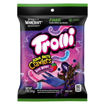 Trolli Very Berry Sour Brite Crawlers Gummy Candy 5oz