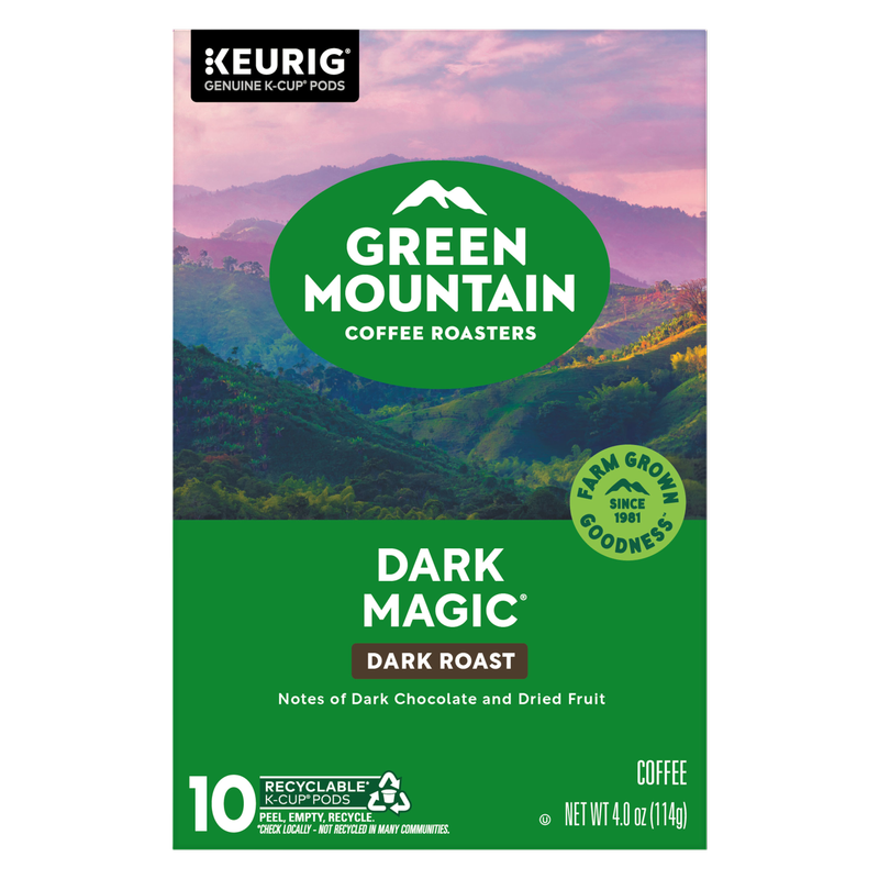 Green Mountain Coffee Roasters Dark Magic K-Cup Pods, Dark Roast Coffee 10ct