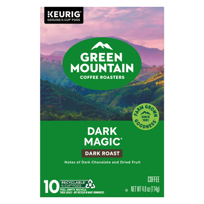 Green Mountain Coffee Roasters Dark Magic K-Cup Pods, Dark Roast Coffee 10ct