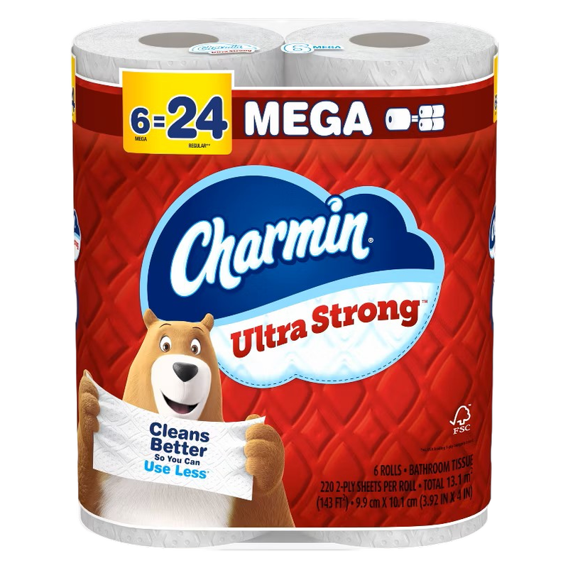 Charmin 6ct Ultra Strong Toilet Paper Mega Rolls