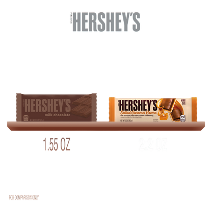 Hersheys Salted Caramel Creme Chocolate Bar, King Size, 2.2 oz