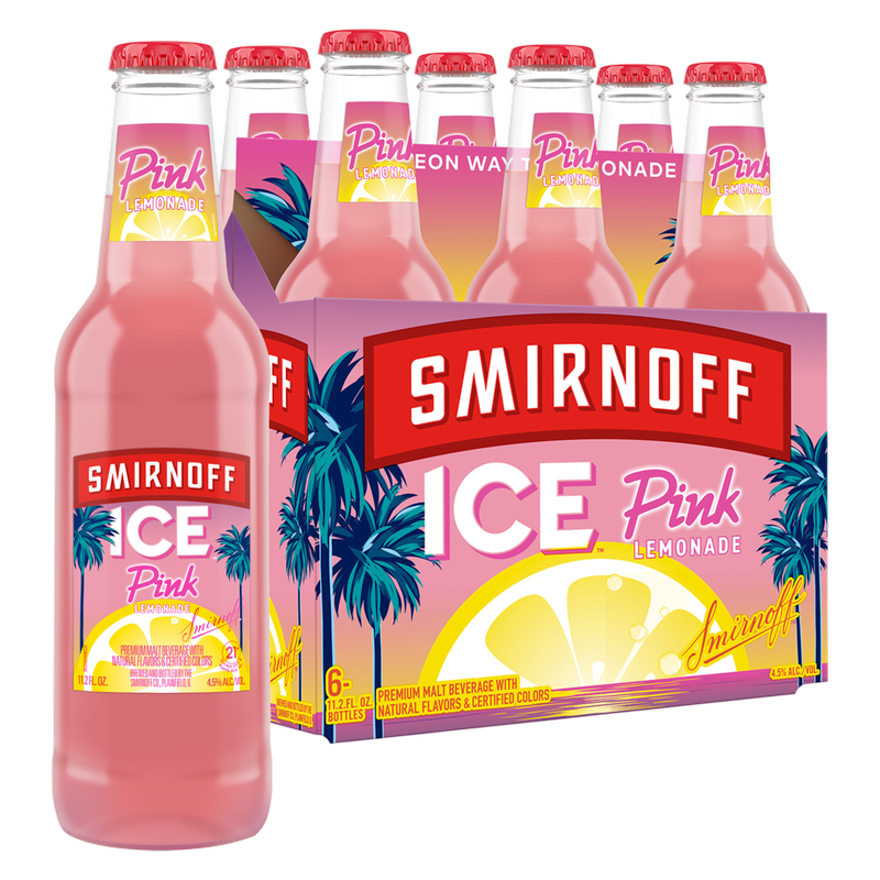 Smirnoff Ice Pink Lemonade 6pk 11.2oz Btl