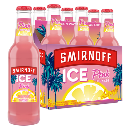 Smirnoff Ice Pink Lemonade 6pk 11.2oz Btl
